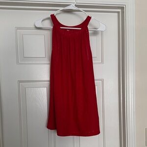 Red Sleeveless Top